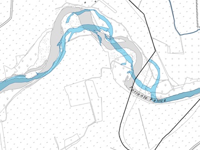 Aggiornamento perimetrazione dell'area bagnata, greti e vegetazione ripariale